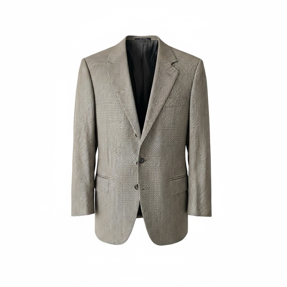 Men's Sulka 100% Wool Classic Houndstooth Blazer